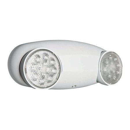 LITHONIA LIGHTING Lithonia Lighting 3495017 120 & 277 V Metal LED Glass Emergency Light - White 3495017